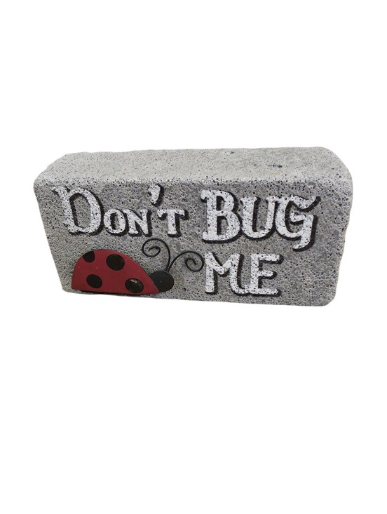 Other - Don't Bug Me Ladybug Decorative Garden Accent - Gray and Red Lightweight Cement